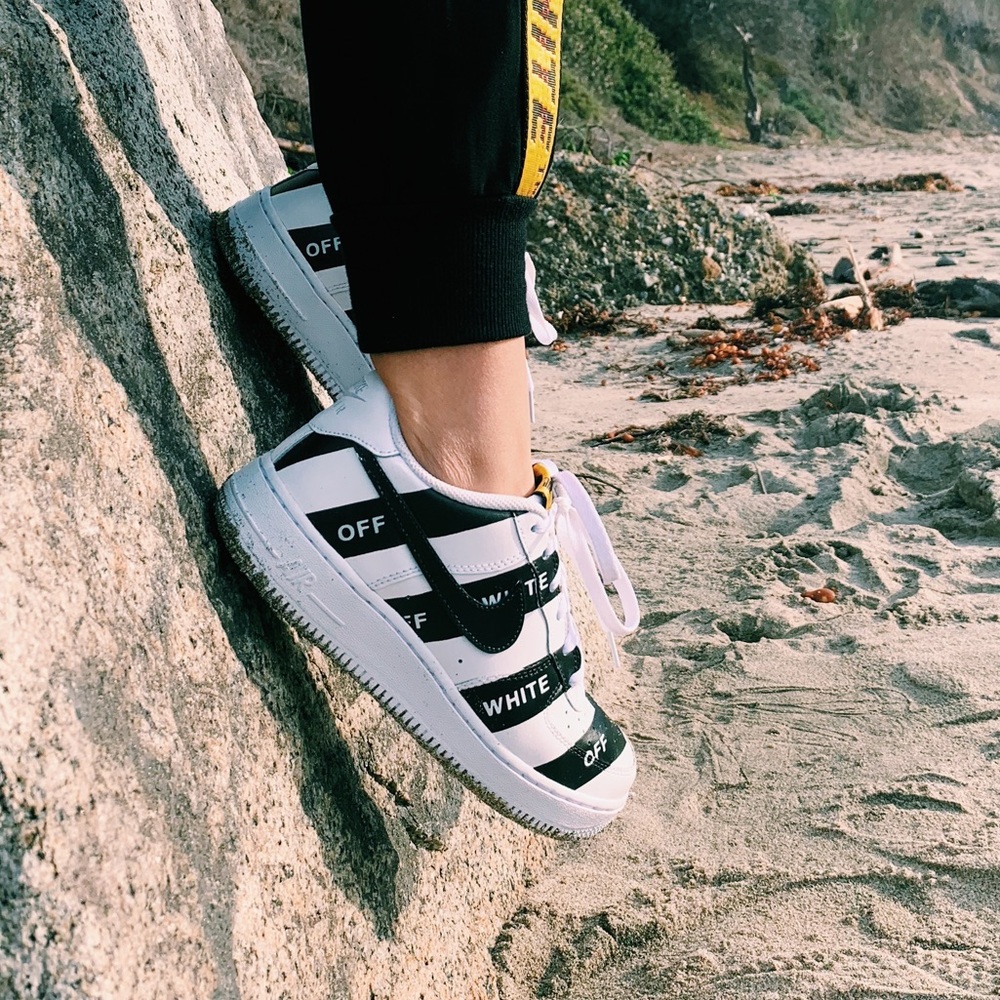 COPY - - Custom off-white Air Force ones